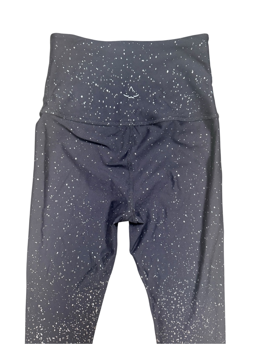 Beyond Yoga Black Silver Speckled High Waisted Leggings Size S Made in USA - Picture 6 of 10